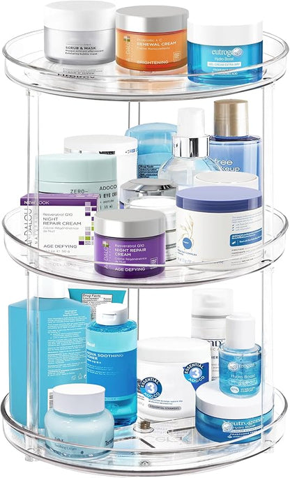 3 Tier Lazy Susan Bathroom Organizer by Adoco
