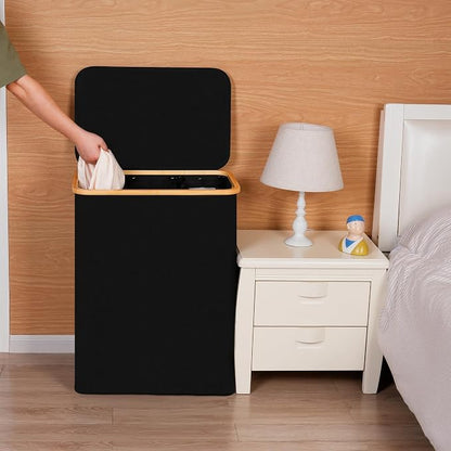 efluky Laundry Hamper with Lid, Trio Laundry Hamper with 3 Removable Bags - Image 5