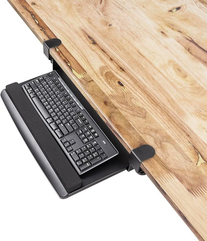 EHO Clamp-On Retractable Adjustable Keyboard Tray, Under Desk Ergonomic by EHOPrime