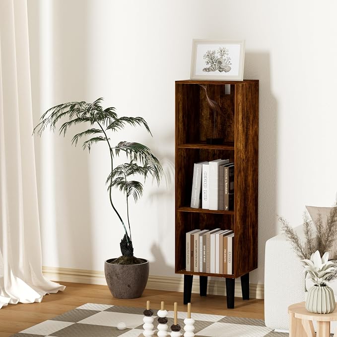 3 Cube Bookcase, Wooden Book Shelf Cube Storage Organizer - Image 2