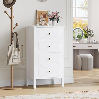 TTVIEW 4 Drawer Dresser, Tall Wood Storage Chest Cabinet - Image 6