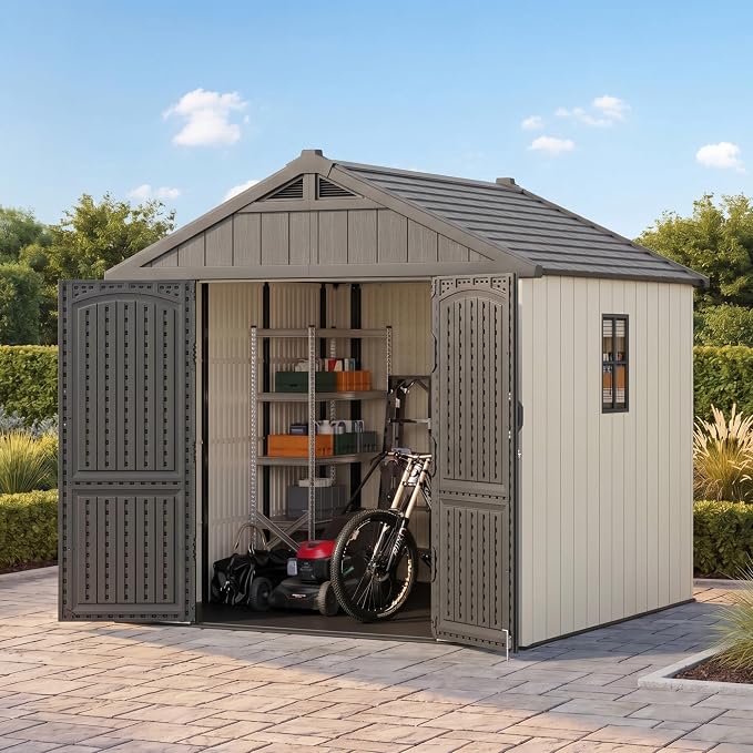 Devoko 8 x 8 FT Plastic Storage Shed - Image 6
