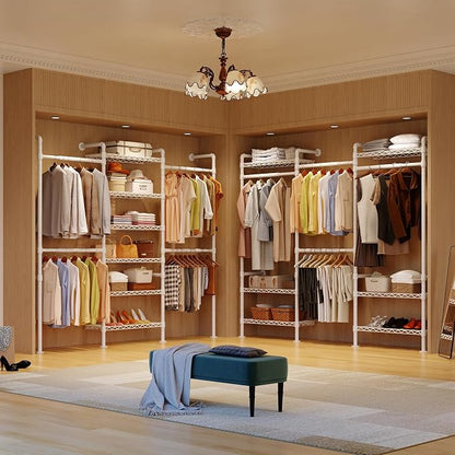 ONBRILL H3 Expandable Wall Mounted Closet System, 5.4FT-8.1FT Closet Organizer - Image 3