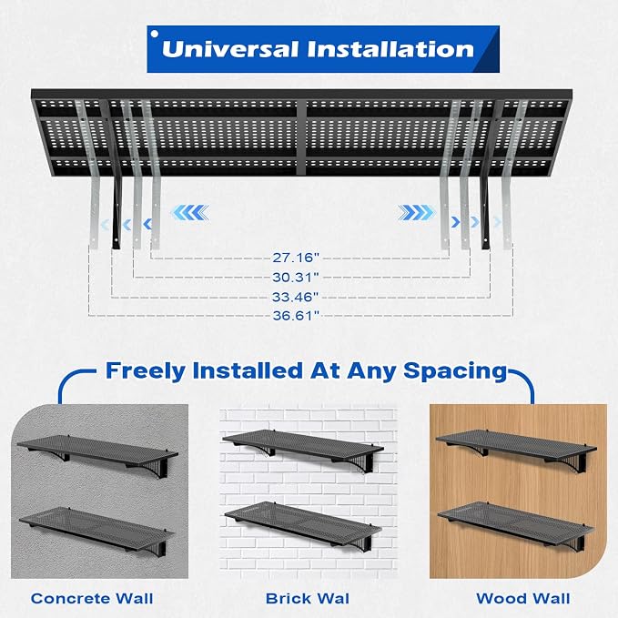 EROMMY 2-Pack 1.64x4ft Garage Shelving - Image 6