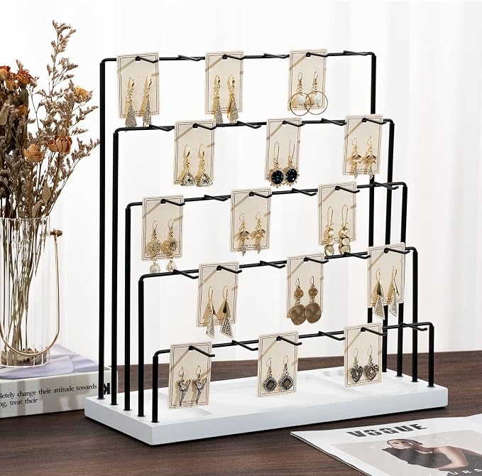 DGWJSU Earring Display Stands for Selling, Earring Rack Display Holder Stand - Image 4