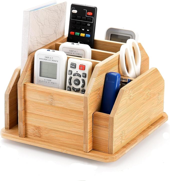 yarlung Bamboo Rotating Remote Control Holder by Yarlung