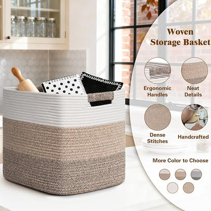 15×13 Inch Storage Cubes, 3 Pack Cube Storage Bins - Image 4