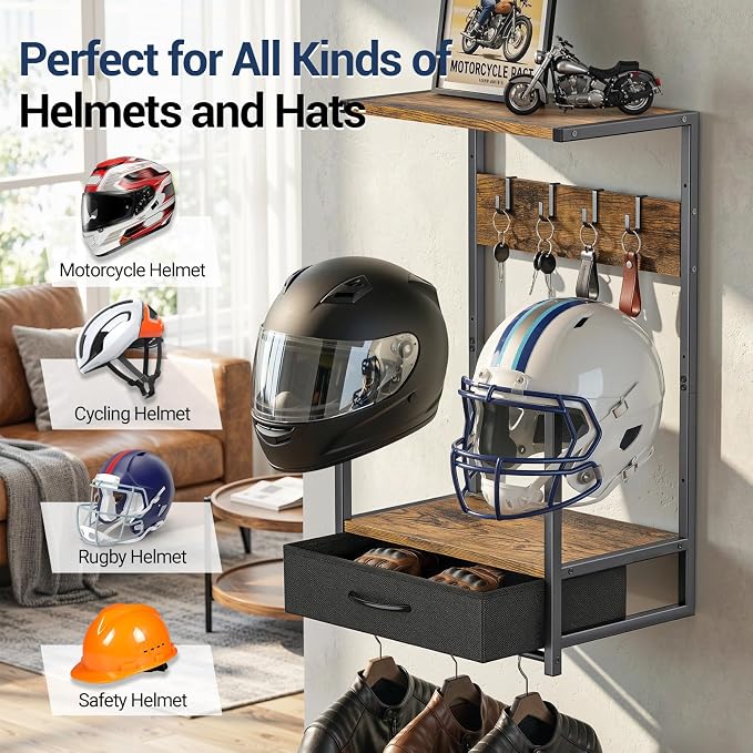 Housolution Motorcycle Helmet Wall Mount - Image 3