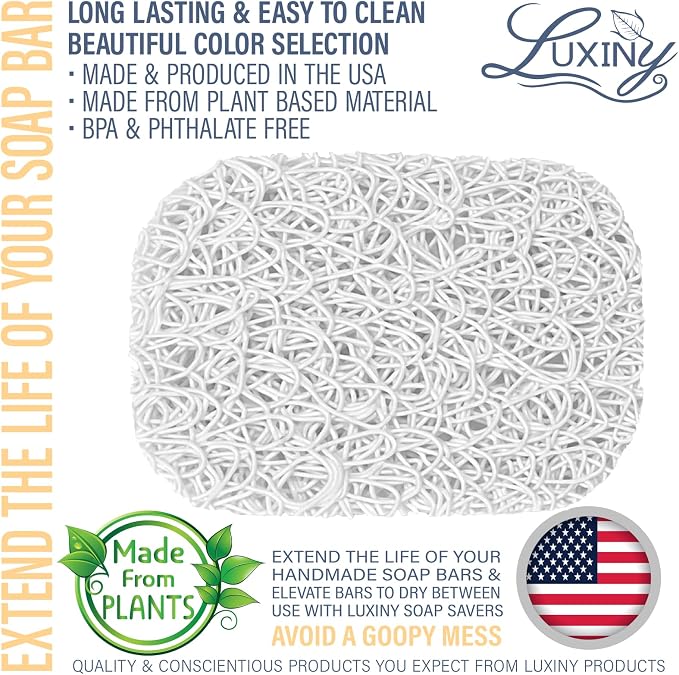 Soap Savers for Bar Soap, American Made by Luxiny, Lifts Soap in Soap Dishes & - Image 2