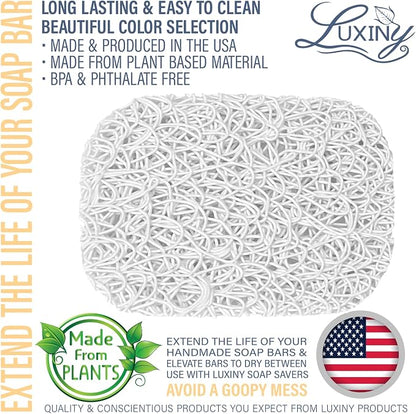 Soap Savers for Bar Soap, American Made by Luxiny, Lifts Soap in Soap Dishes & - Image 2