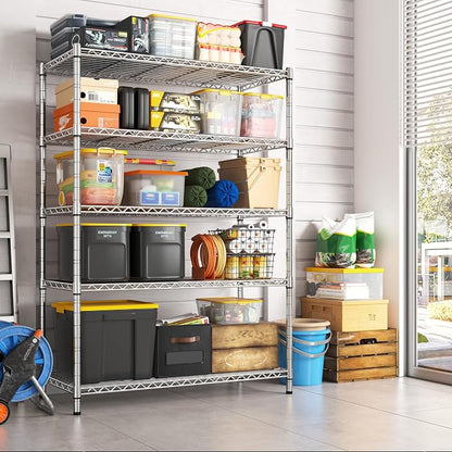 REIBII 73''H Storage Shelves 1660LBS Wire Shelving Unit - Image 6