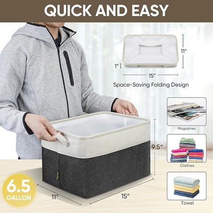 BALEINE 1 Pack Fabric Storage Bins - Image 8