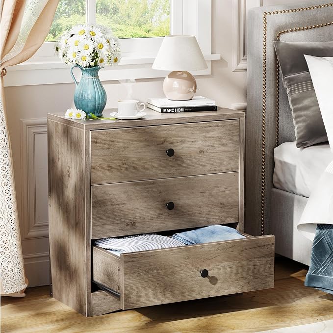 Nightstand, Bedside Tables, Farmhouse Wood Night Stand by MEMOBARCO