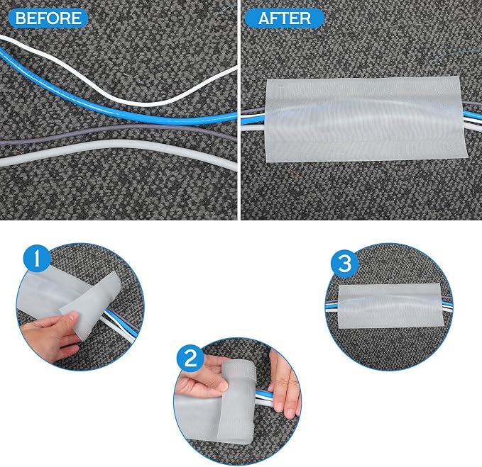 WILLBOND Carpet Cord Cover Cable Protector Floor Cover Cable Protector - Image 4