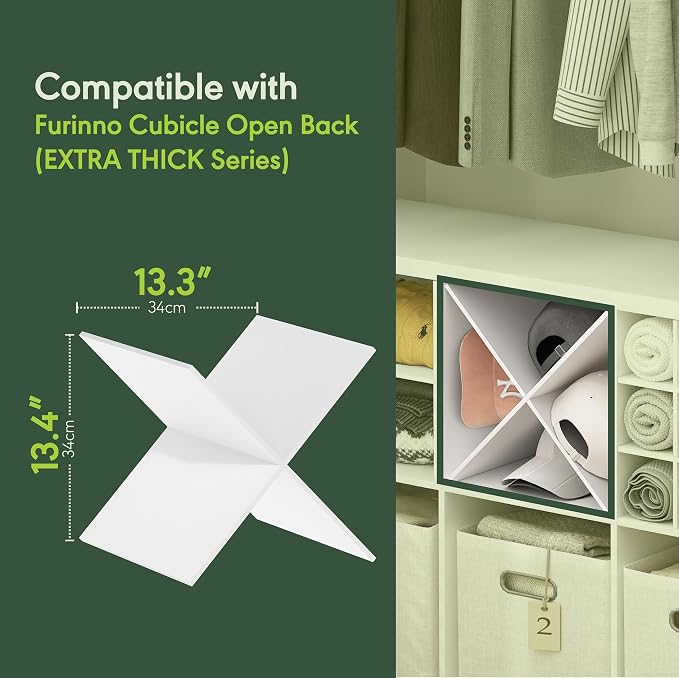 Furinno Cubicle Cube Insert, X-Shelf Cube Organizer, Fits into Furinno Extra - Image 4
