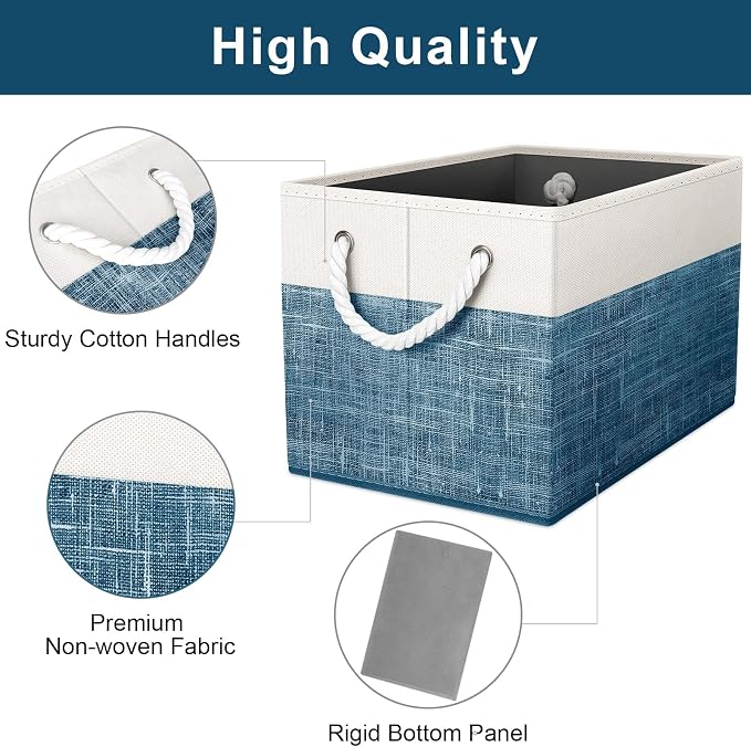 Storage Bins 6-Pack, Foldable Storage Baskets - Image 3