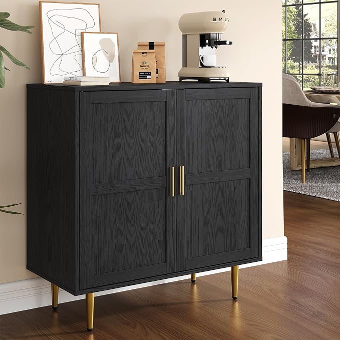 RoyalCraft 2-Door Storage Cabinet, Modern Wood Credenza - Image 3