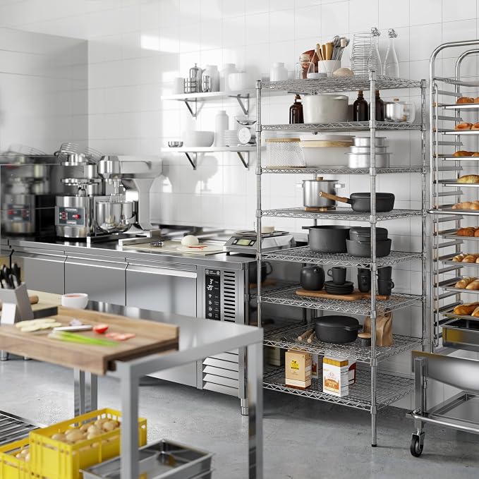 24" Deep x 30" Wide x 74" Height Wire Shelving Kit | 8-Tier | NSF Commercial - Image 4