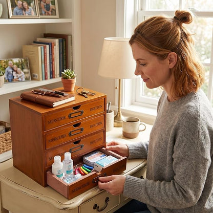 Wesiti Wooden Desk Organizer - Image 5