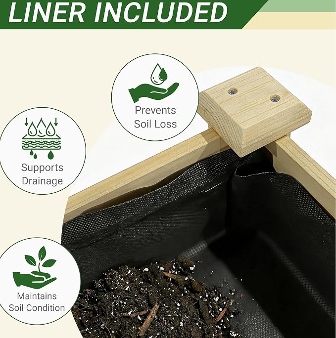 48x23-Inch Raised Garden Bed - Image 8