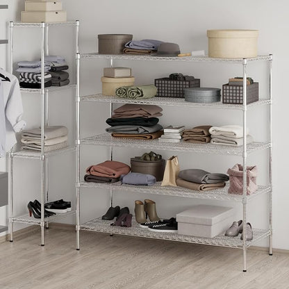 24" Deep x 60" Wide x 64" Height Wire Shelving Kit | 5-Tier | NSF Commercial - Image 7