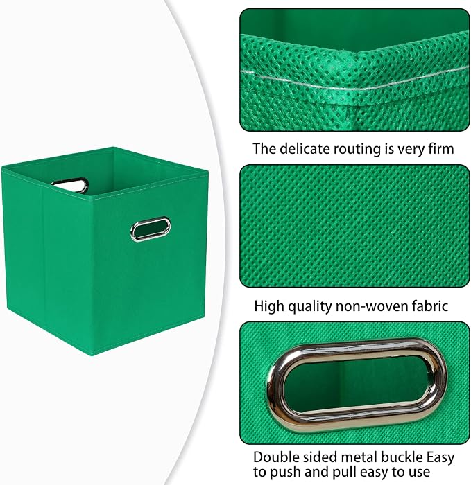 Fabric Cloth Storage Bins, Fabric Cube Bins Organizer - Image 7
