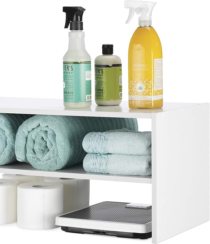 Whitmor Stackable 31" Extra Wide 2-Shelf Storage Organizer - Image 5