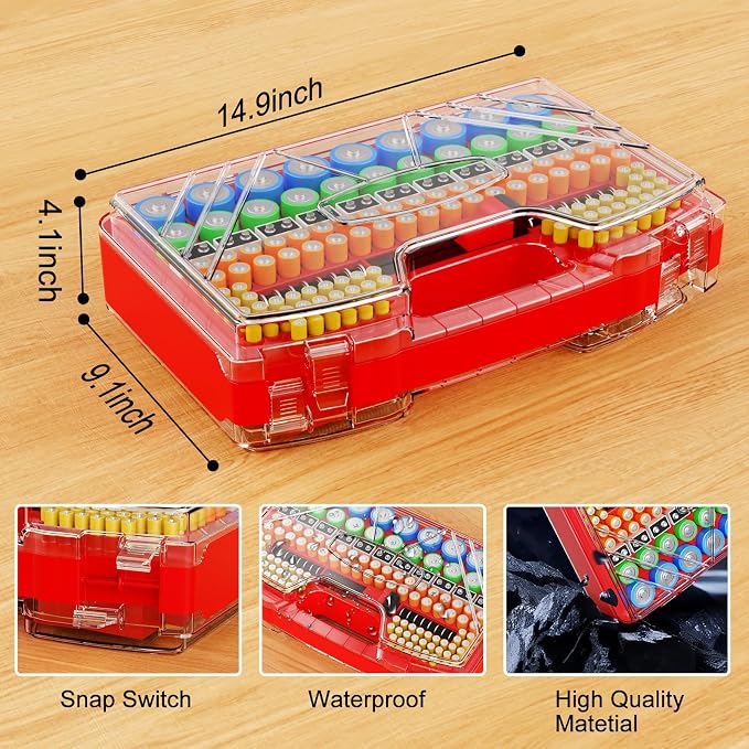 Battery Organizer Storage Holder Box Case - Image 6