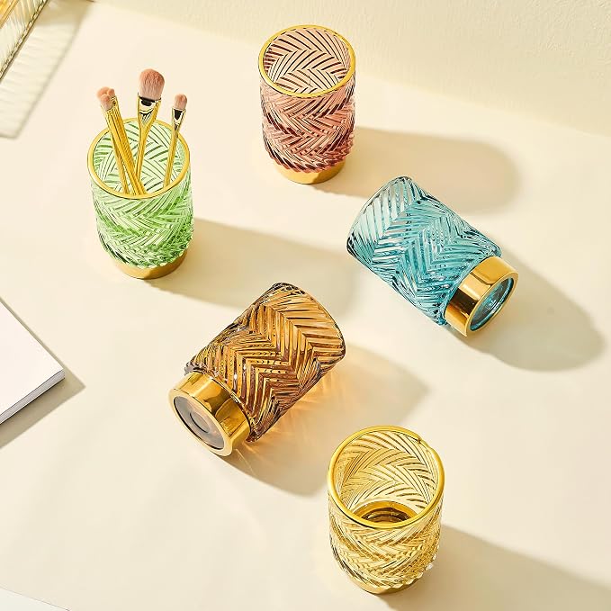 Makeup Brush Holder Organizer, Toothbrush Holders, Desk Pen Pencil Holder - Image 6