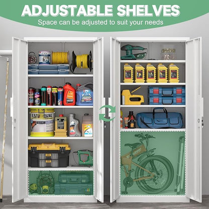 Metal Locking Cabinet, Heavy Duty Tall Cabinet - Image 7
