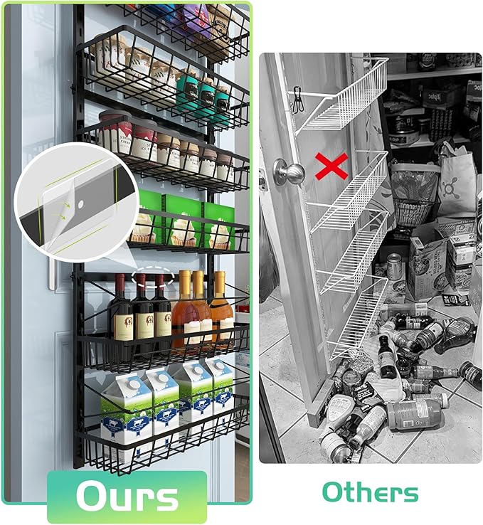 Mefirt Over The Door Pantry Organizer, Pantry Storage and Organization | 6-Tier - Image 5