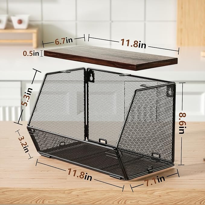 3-Pack Stackable Wire Basket - Image 6