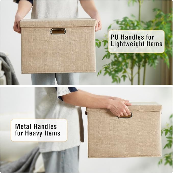 17" Large Collapsible Storage Bins - Image 4