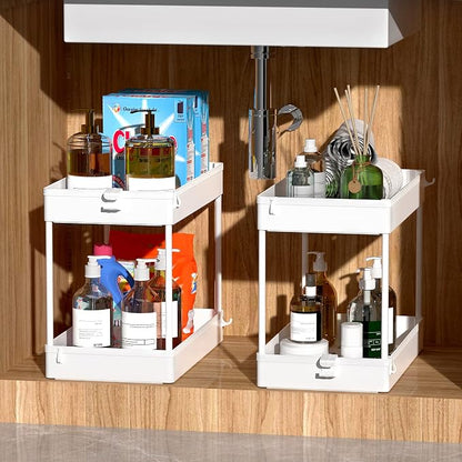 SPACEKEEPER Storage Cart, 4-Tier Mobile Shelving Unit, Bathroom Rolling Cart - Image 3