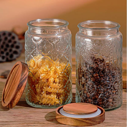 34 OZ/2 PCS Glass Storage Jar - Image 3