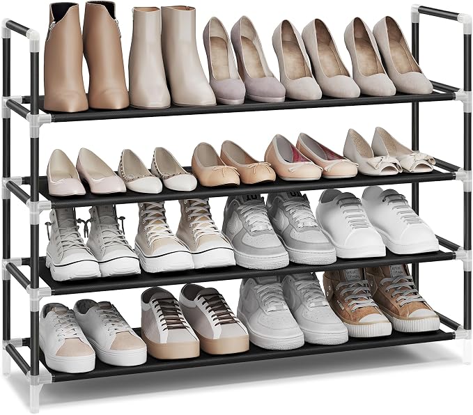 SONGMICS 4-Tier Shoe Rack, Shoe Storage by Unknown