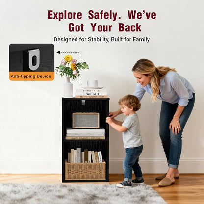 Book Shelf, Wooden Cube Storage Organizer - Image 4