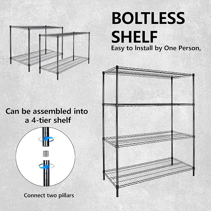 GDFStudio 4-Tier Storage Shelves - Image 3
