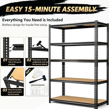 Storage Shelves Unit, Stable Shelves Organizer - Image 8