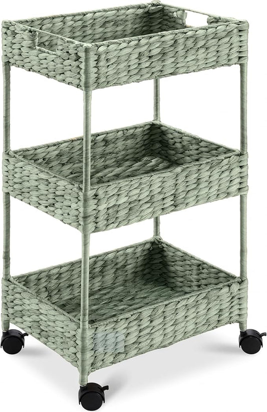 Best Choice Products 3-Tier Water Hyacinth Rolling Nursery Caddy w/Wheels by Unknown