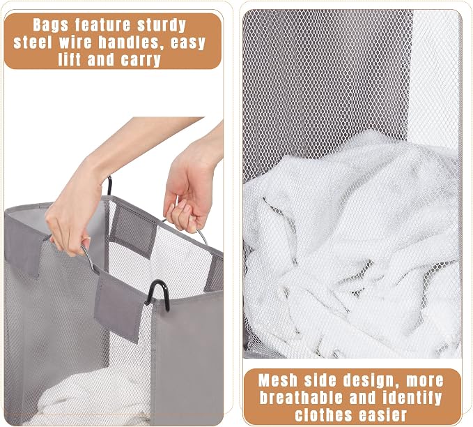 STORAGE MANIAC 3-Section Laundry Sorter - Image 5