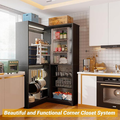 Unikito Corner Closet System, 36” Large Freestanding Closet Organizer Tower - Image 6