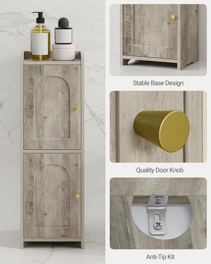 Hzuaneri Bathroom Storage Cabinet, Small Corner Floor Cabinet - Image 4