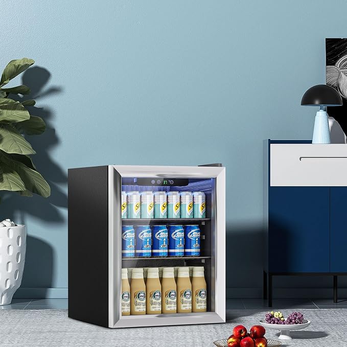 1.7 Cu.Ft Mini Fridge for 76 Cans, Beverage Refrigerator - Image 6