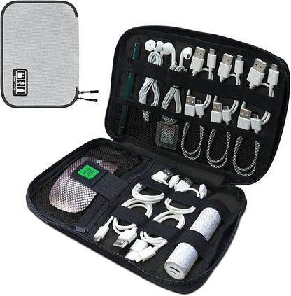 Luxtude Cord Organizer Travel, Flat Cable Organizer Bag, Portable Electronics by Luxtude