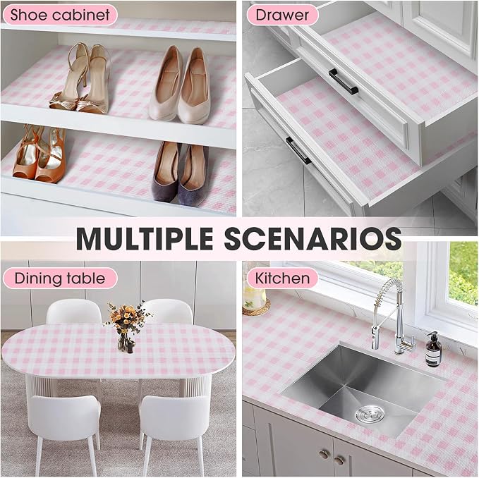Drawer and Shelf Liner, Non-Slip Kitchen Cabinet Liners Non-Adhesive Thick - Image 9