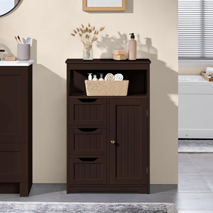 Yaheetech Freestanding Bathroom Storage Cabinet - Image 2