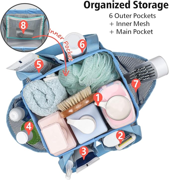 F-color Mesh Shower Caddy Portable - Image 6
