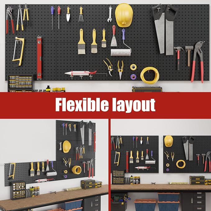 Peg Board 8 Pack Metal Pegboard Panels - Image 5