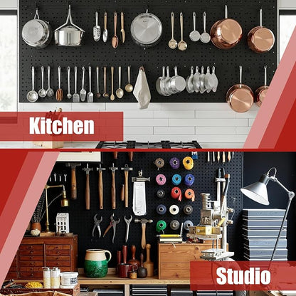 Peg Board 8 Pack Metal Pegboard Panels - Image 9
